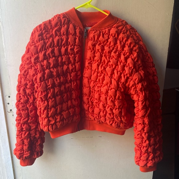 Urban Puffy Orange Jacket - Picture 4 of 6